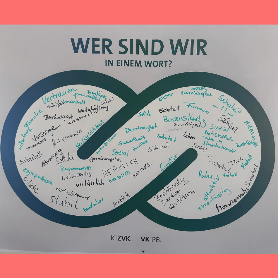 „Antworten der Mitarbeitenden aus den Workshops zur Frage „Wofür schlägt Dein Herz bei der Arbeit?“